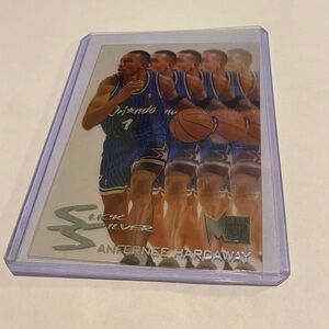 Anfernee Hardaway 1995 Rare insert! Fleer Metal Baskeball Card Vintage